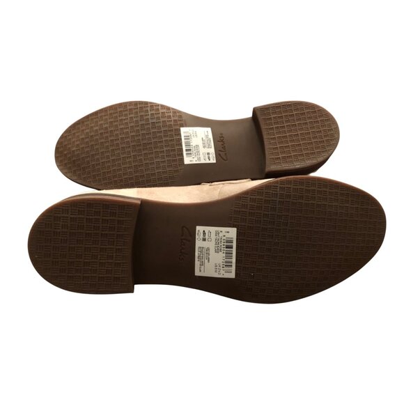 Clarks Womens Beige Suede Loafers Ultimate Comfort Slip-On Shoes Size 8.5 - Picture 7 of 8